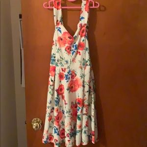 Floral dress with straps